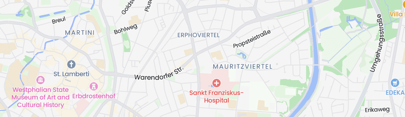 Karte mit dem ungefähren Standort