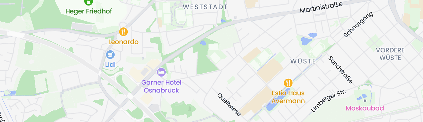 Karte mit dem ungefähren Standort