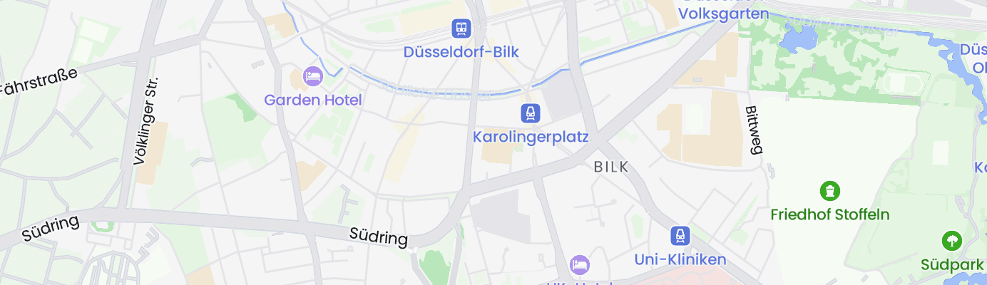 Karte mit dem ungefähren Standort