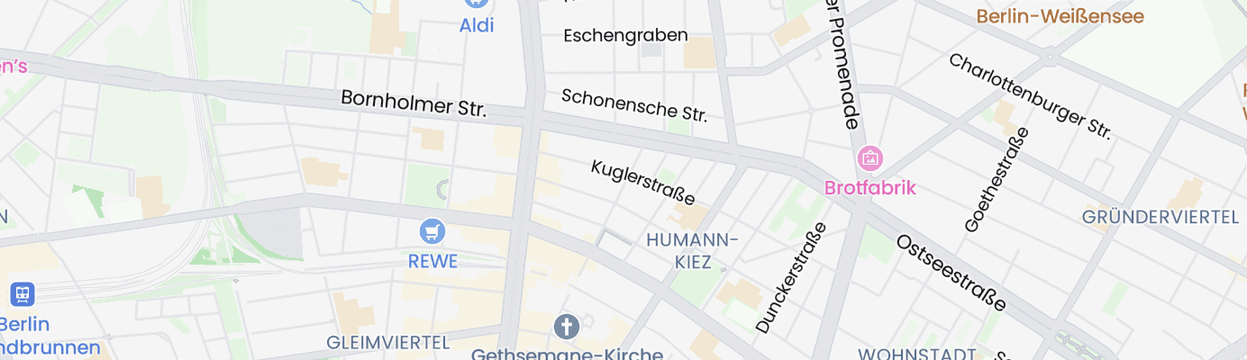 Karte mit dem ungefähren Standort