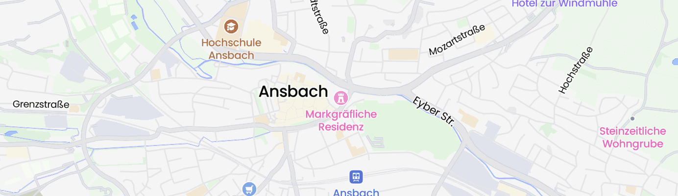 Karte mit dem ungefähren Standort