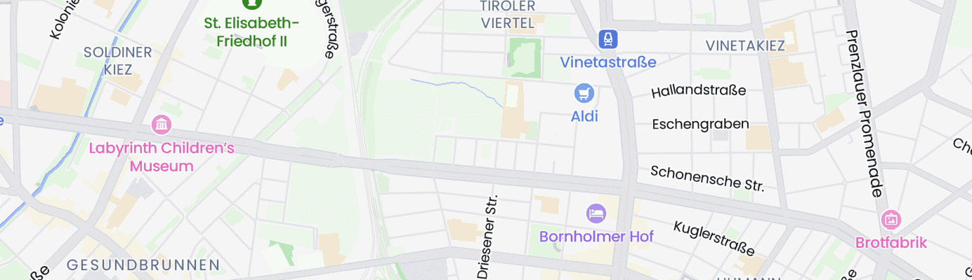 Karte mit dem ungefähren Standort