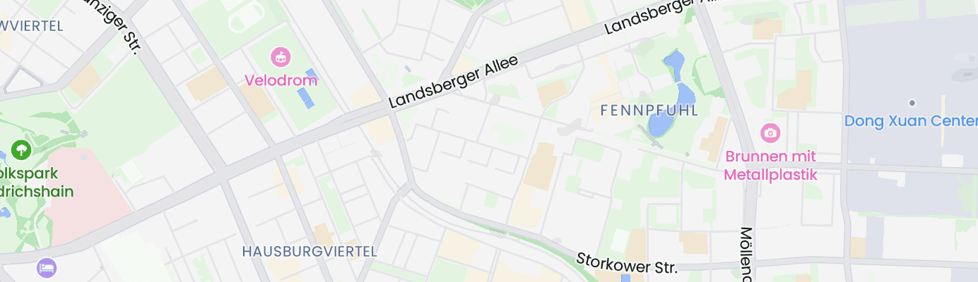 Karte mit dem ungefähren Standort