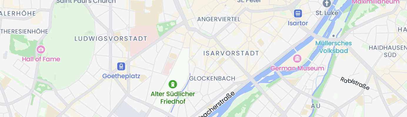 Karte mit dem ungefähren Standort