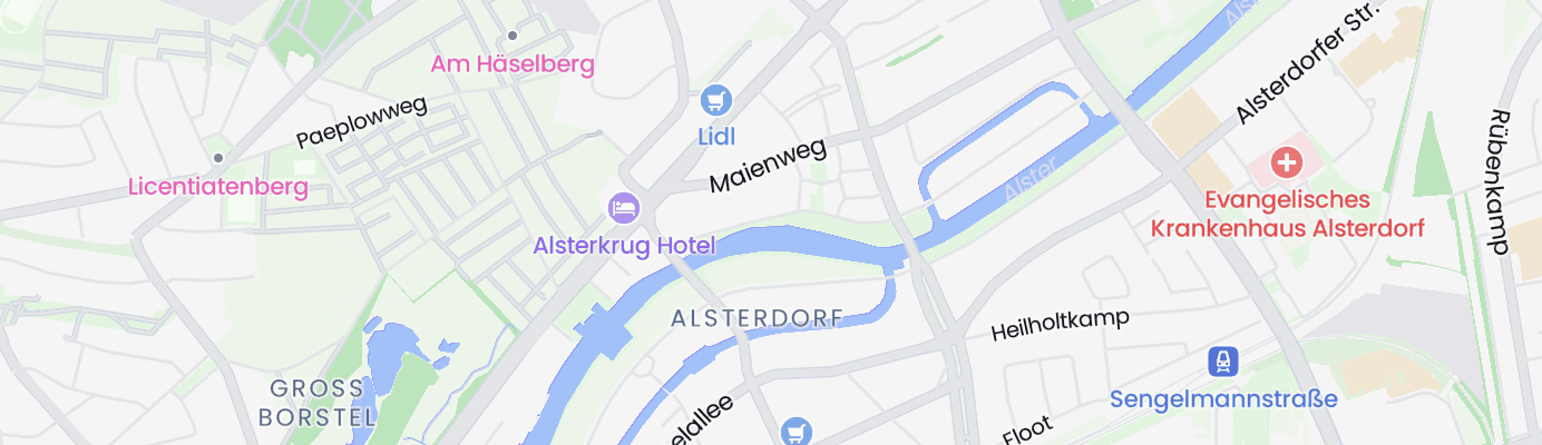 Karte mit dem ungefähren Standort