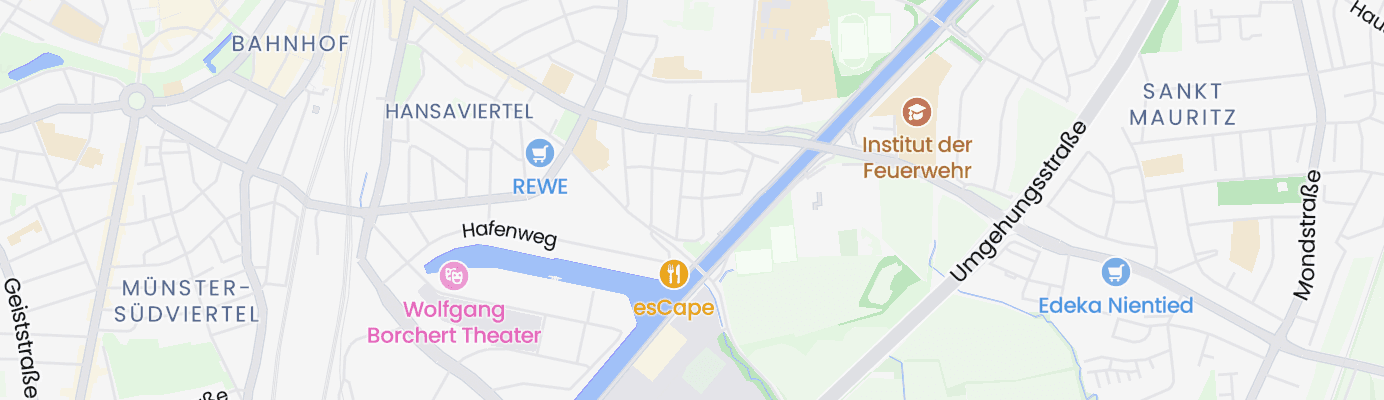 Karte mit dem ungefähren Standort