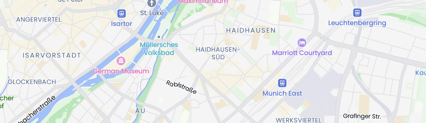 Karte mit dem ungefähren Standort