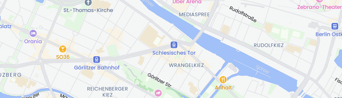 Karte mit dem ungefähren Standort