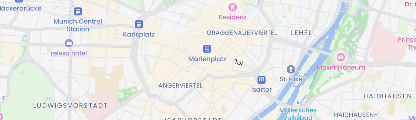 Karte mit dem ungefähren Standort