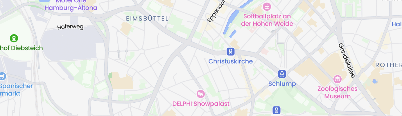 Karte mit dem ungefähren Standort