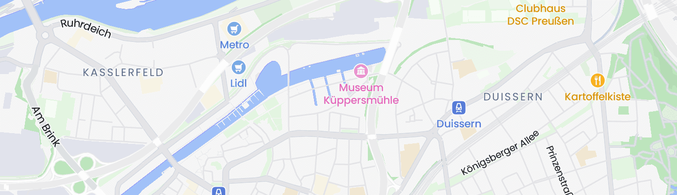 Karte mit dem ungefähren Standort