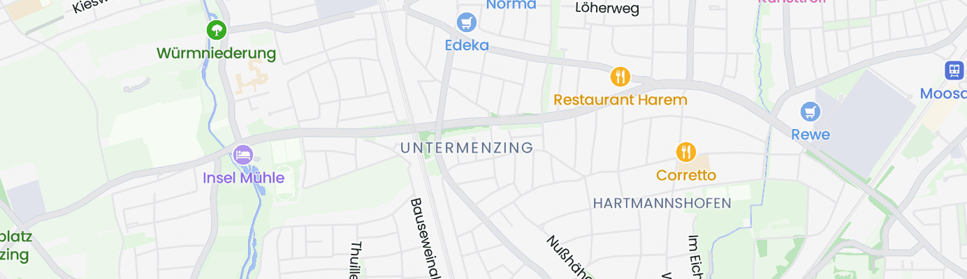 Karte mit dem ungefähren Standort