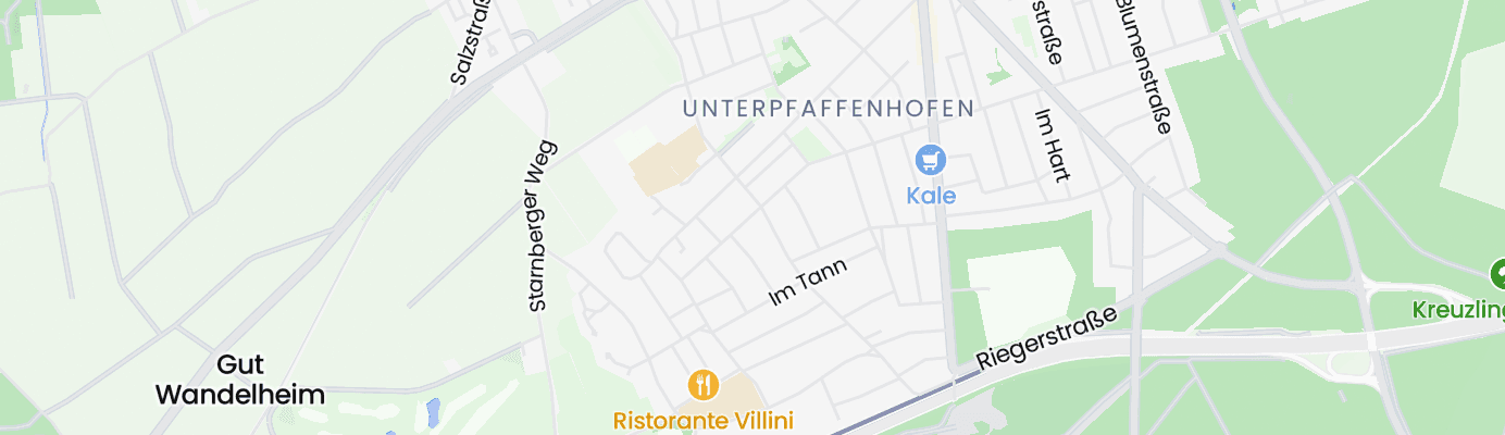 Karte mit dem ungefähren Standort