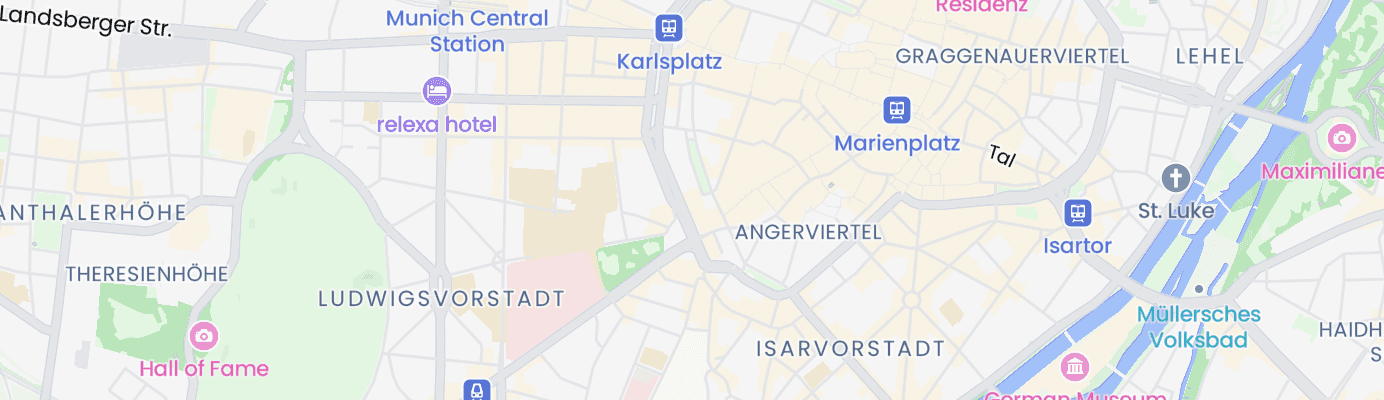 Karte mit dem ungefähren Standort