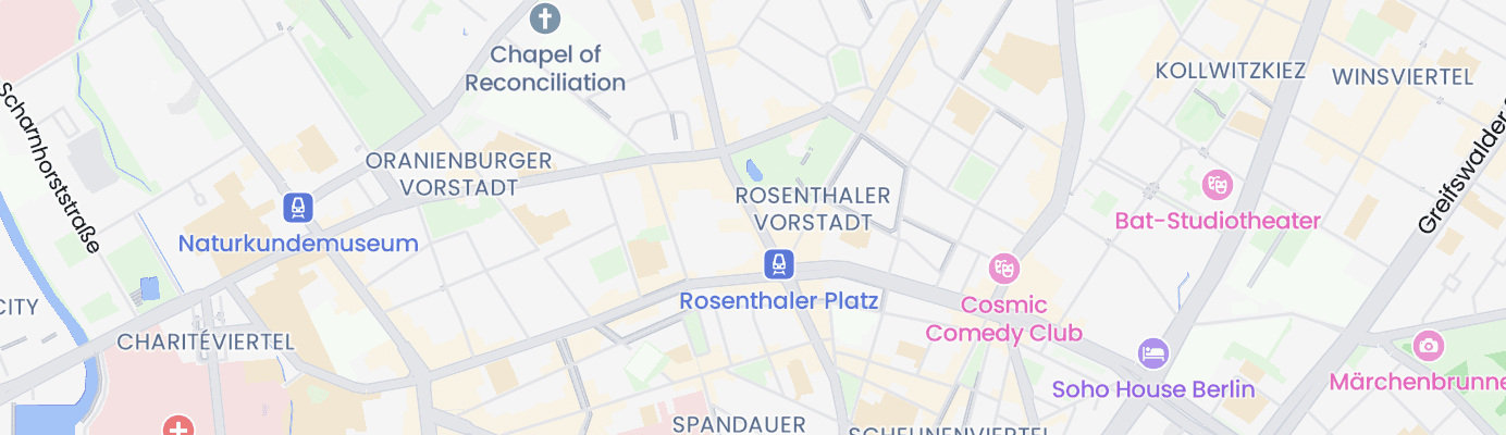 Karte mit dem ungefähren Standort