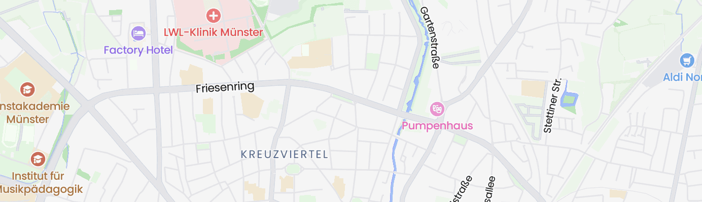 Karte mit dem ungefähren Standort
