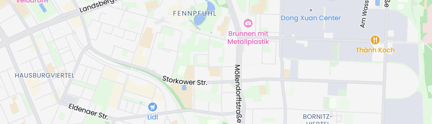 Karte mit dem ungefähren Standort