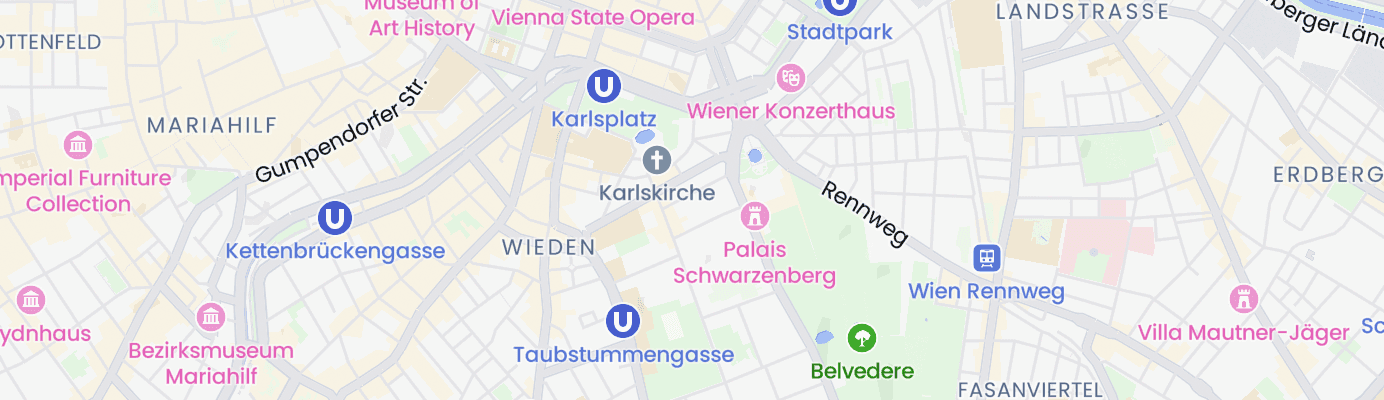 Karte mit dem ungefähren Standort