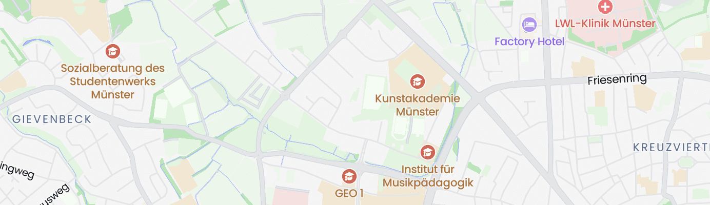 Karte mit dem ungefähren Standort