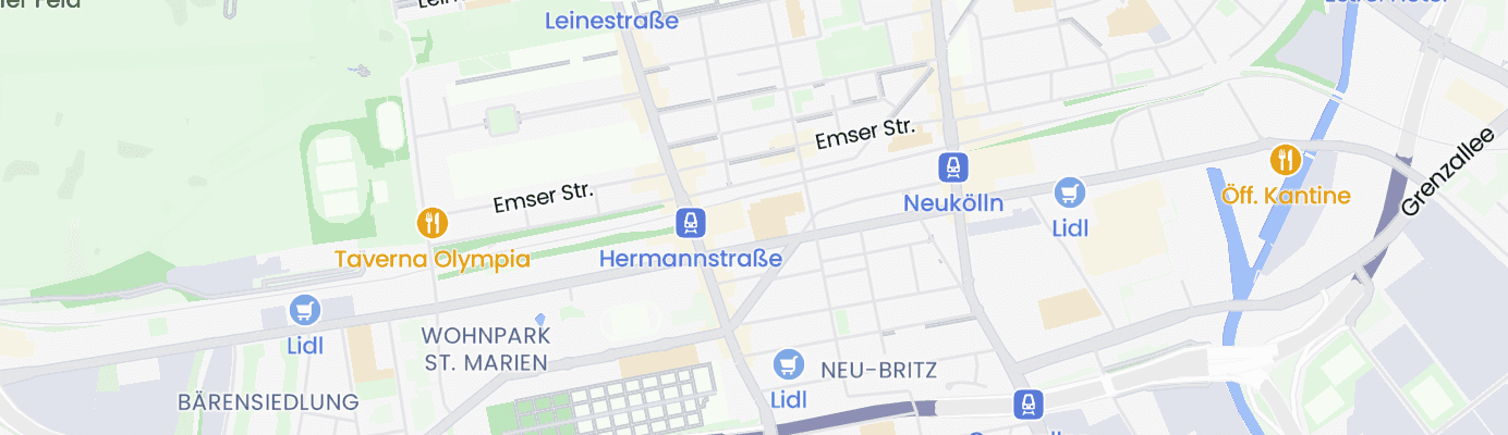 Karte mit dem ungefähren Standort