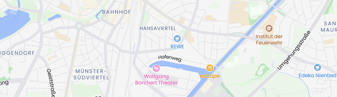 Karte mit dem ungefähren Standort