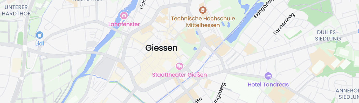 Map showing the approximate location