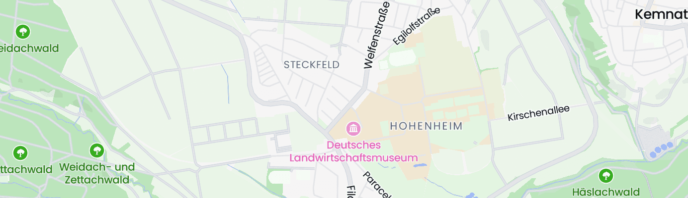 Karte mit dem ungefähren Standort