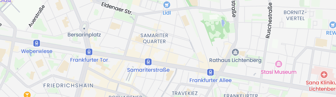 Karte mit dem ungefähren Standort