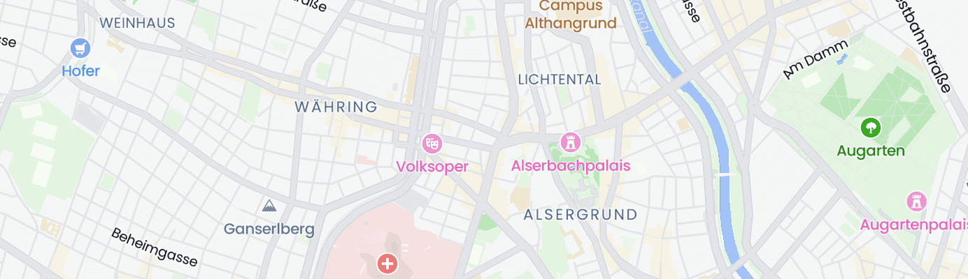 Karte mit dem ungefähren Standort
