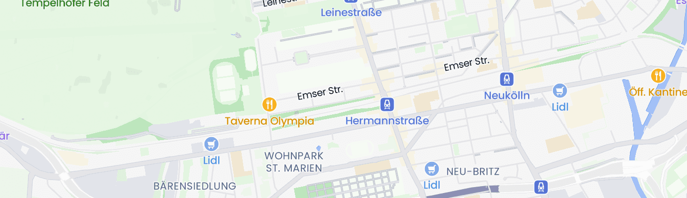 Karte mit dem ungefähren Standort