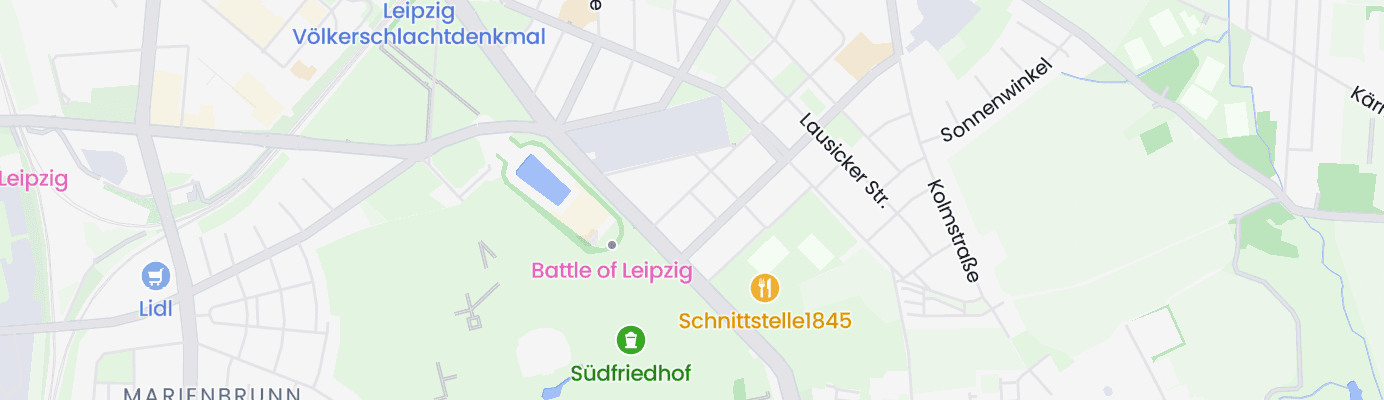 Karte mit dem ungefähren Standort