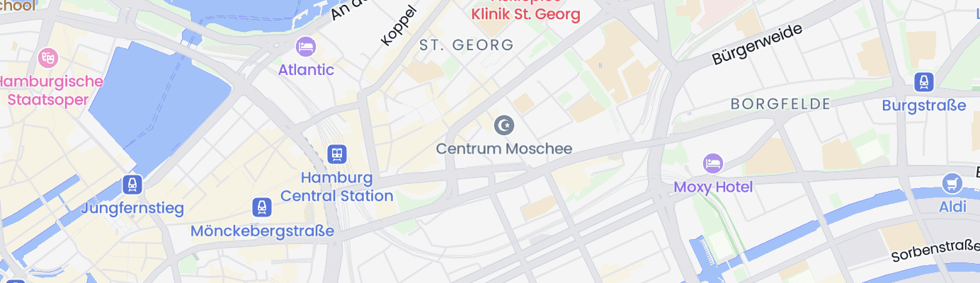 Karte mit dem ungefähren Standort
