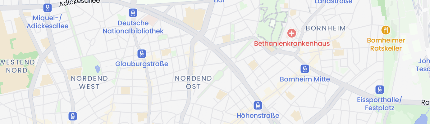 Karte mit dem ungefähren Standort