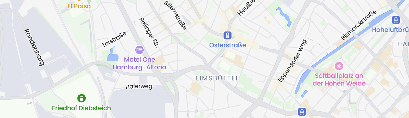Karte mit dem ungefähren Standort