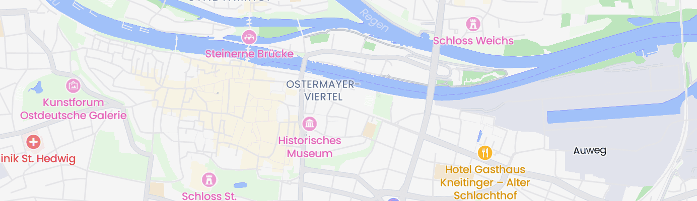 Karte mit dem ungefähren Standort