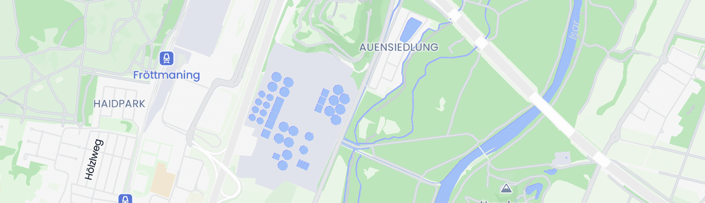 Karte mit dem ungefähren Standort