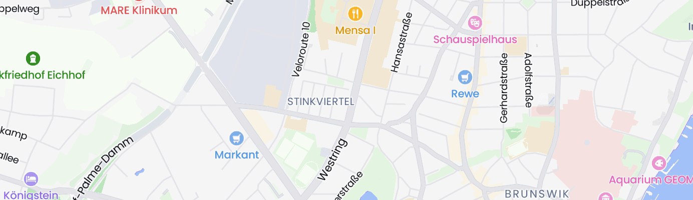 Karte mit dem ungefähren Standort