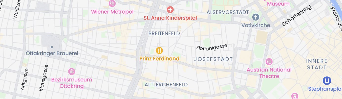 Karte mit dem ungefähren Standort