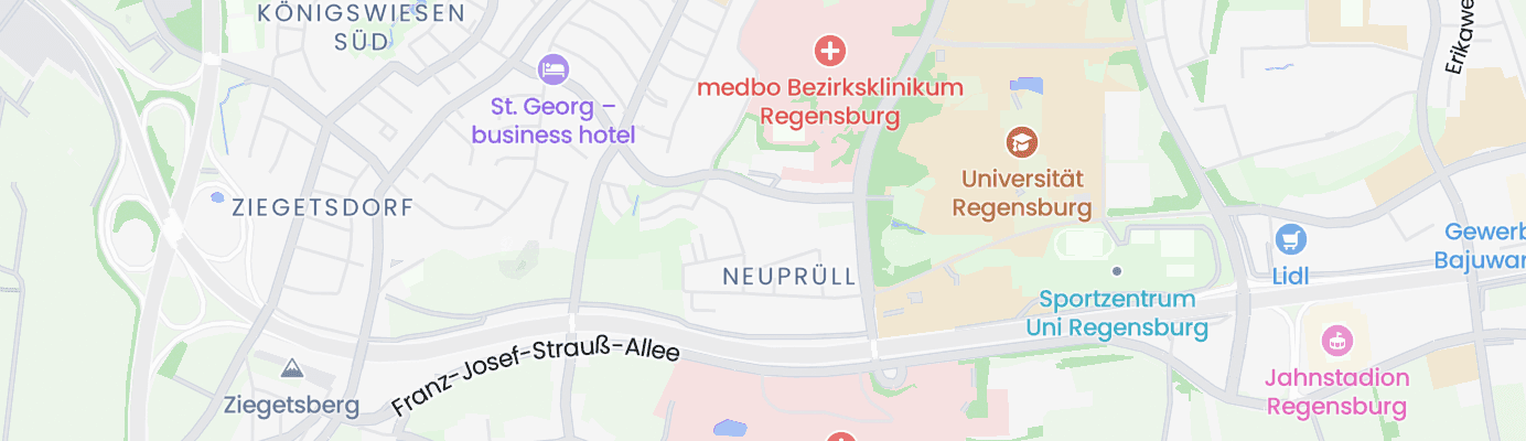 Karte mit dem ungefähren Standort