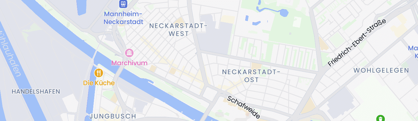 Karte mit dem ungefähren Standort