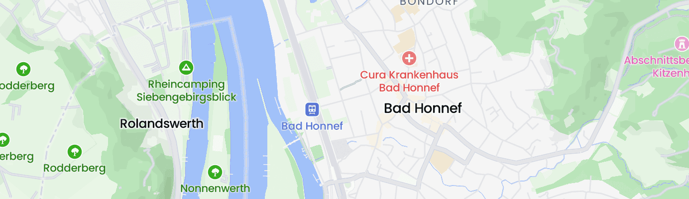 Karte mit dem ungefähren Standort