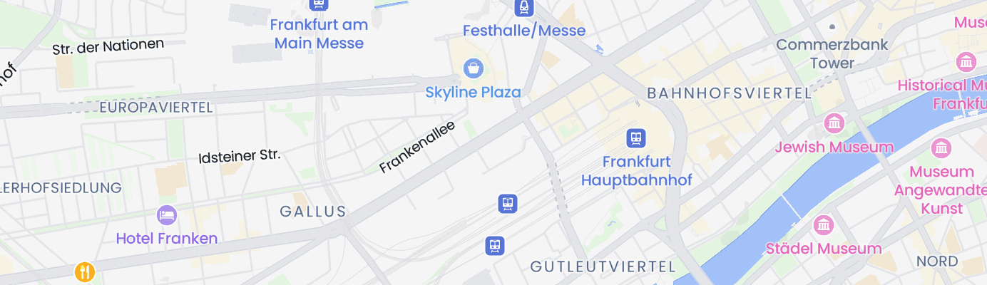 Map showing the approximate location