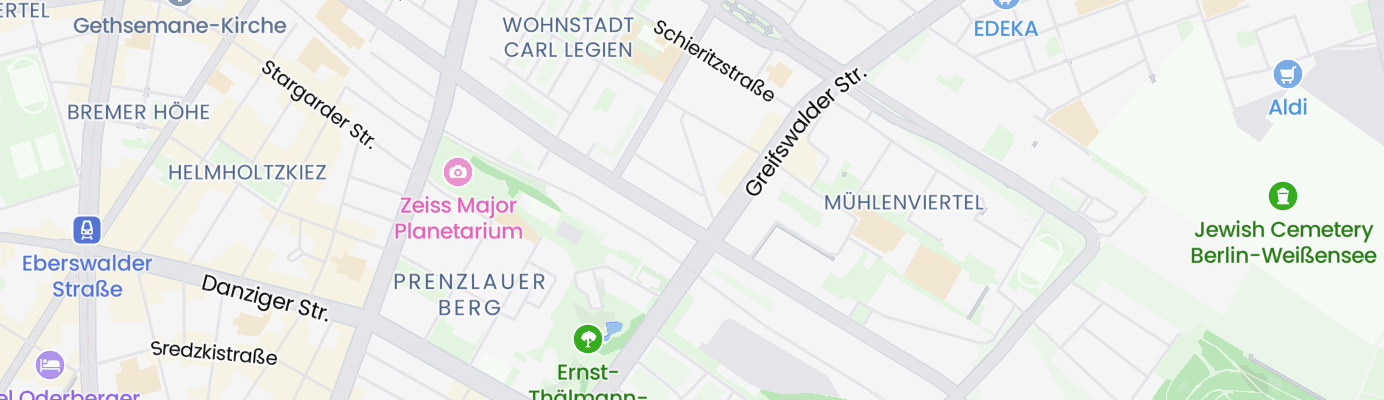 Karte mit dem ungefähren Standort