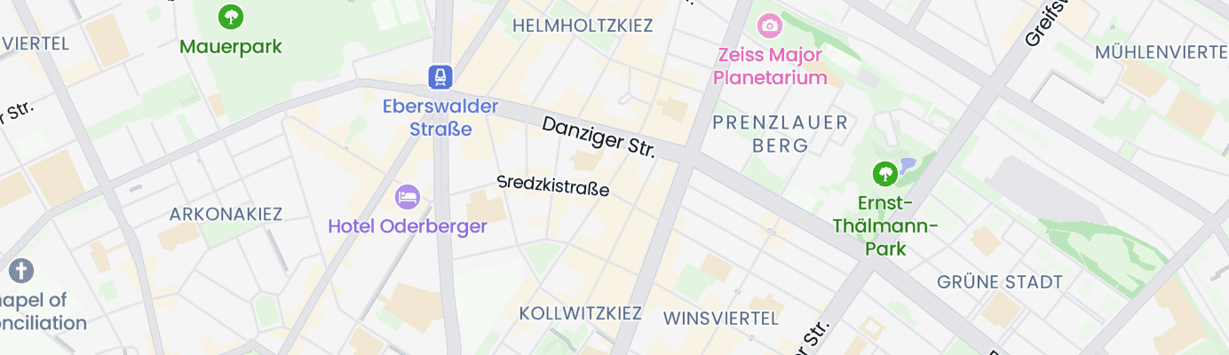 Karte mit dem ungefähren Standort