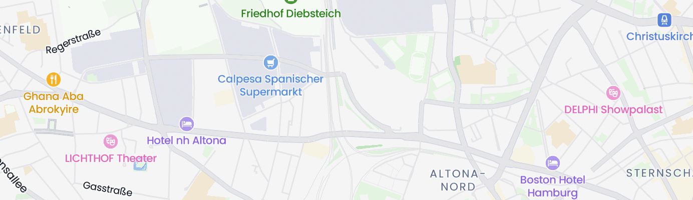 Karte mit dem ungefähren Standort