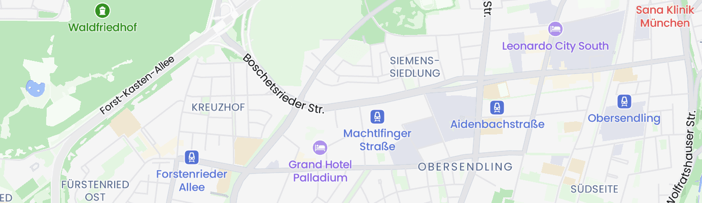 Karte mit dem ungefähren Standort