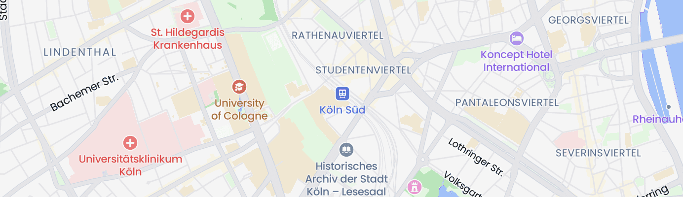 Karte mit dem ungefähren Standort