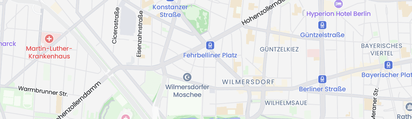 Karte mit dem ungefähren Standort