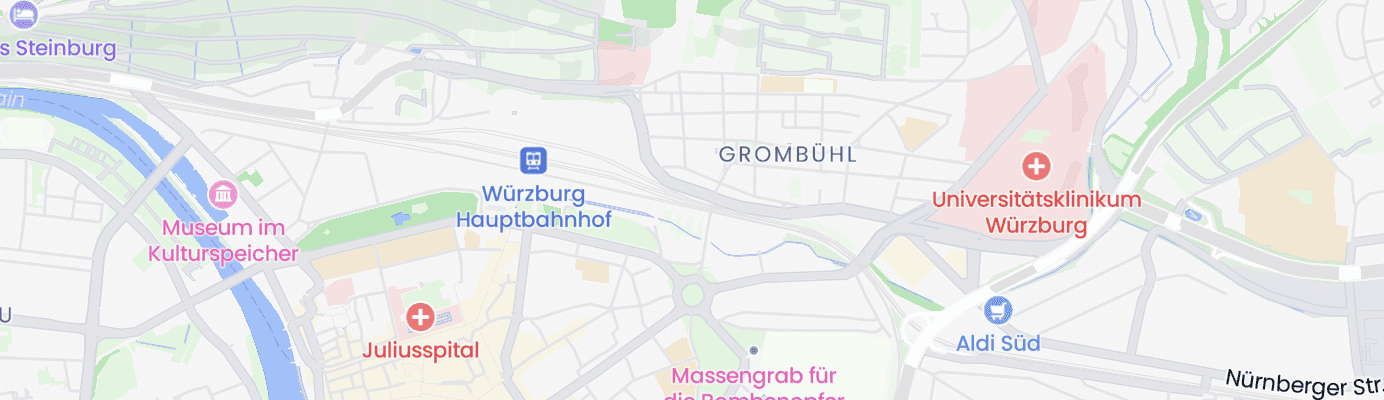 Karte mit dem ungefähren Standort