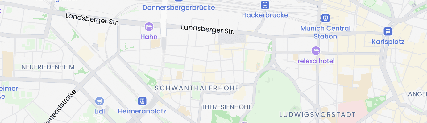 Karte mit dem ungefähren Standort